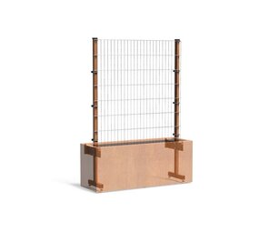 Trellis cortenstaal 150 x h. 200 cm