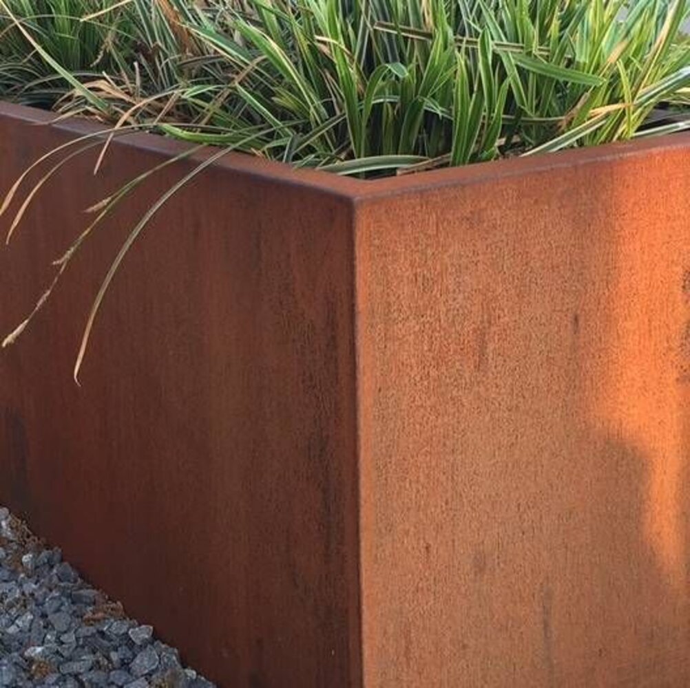 Andes cortenstaal 100x100x80 cm plantenbak