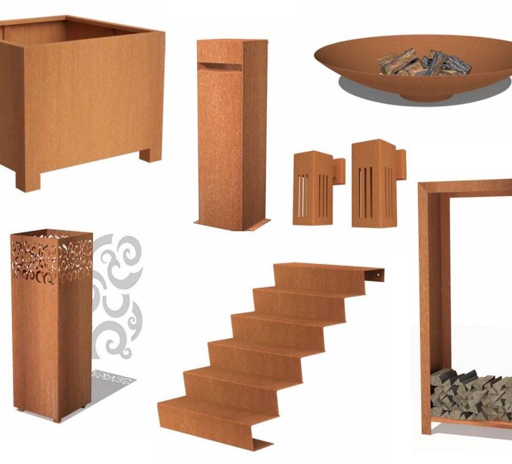 Cortenstaal in de tuin Cortenstaal in de tuin