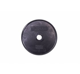 Lifemaxx® LMX84 Disc rubber coated 30mm - black (0,5 - 5kg)