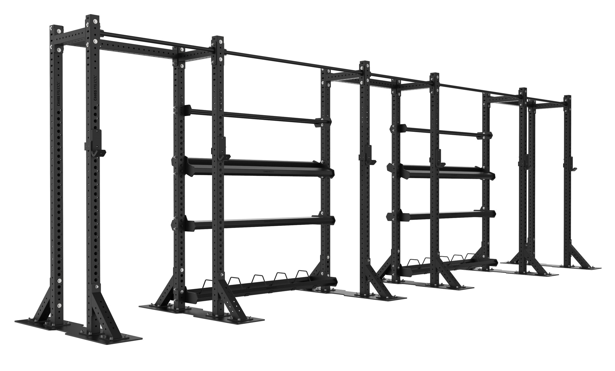 RIGXLHRS4B Crossmaxx® Rig XL half-rack model S4 + Baseplate - Lifemaxx