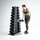 Lifemaxx® LMX94.TD Lifemaxx® PU dumbbell tower with LMX72 dumbbellset 1-10kg