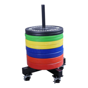 LMX1032 Crossmaxx® bumper plate stacker on wheels