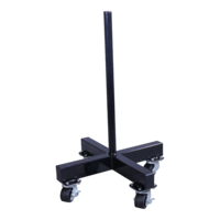 Crossmaxx® LMX1032 Crossmaxx® bumper plate stacker on wheels