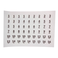 LMX.® LMX66 LMX.® Number sticker set (108pcs)