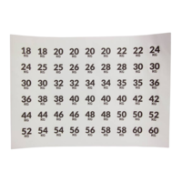 LMX.® LMX66 LMX.® Number sticker set (108pcs)