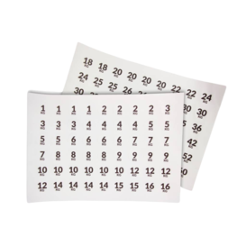 LMX66 LMX.® Number sticker set (108pcs)
