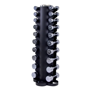 LMX80.TD LMX.® Dumbbelltower with Chrome dumbbellset 1-10kg