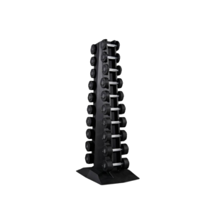 LMX94.TD Lifemaxx® PU dumbbell tower with LMX72 dumbbellset 1-10kg