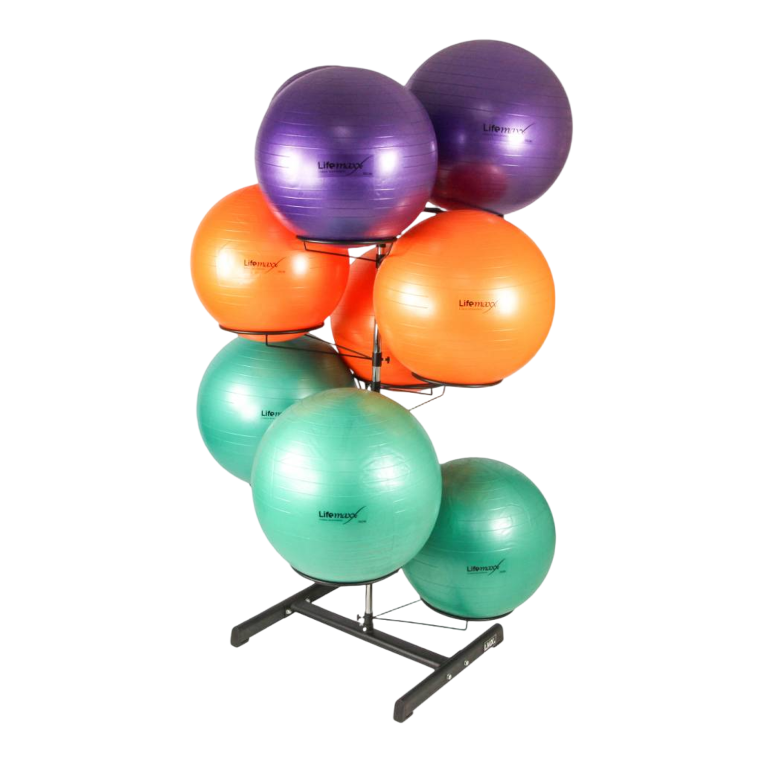 LMX1105 LMX.® Gymball rack. For 9 gymballs (black) - Lifemaxx