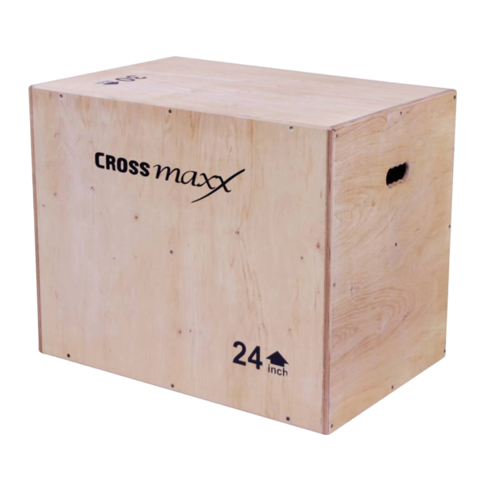 LMX1296 Crossmaxx® wooden plyo box (3-level) - Lifemaxx