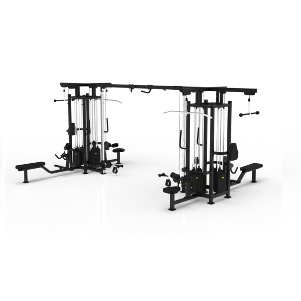 Impulse IMP-IF9327-8 8-stack multi-station - black - 295LB