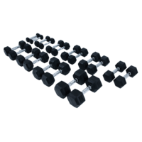 Crossmaxx® SUPERSET - Crossmaxx® Hexagon dumbbells 1 to 10kg (110kg total)