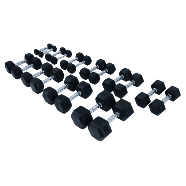 Crossmaxx® SUPERSET - Crossmaxx® Hexagon dumbbells 1 to 10kg (110kg total)
