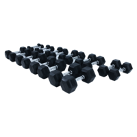 Crossmaxx® SUPERSET - Crossmaxx® Hexagon dumbbells 2,5 to 20kg (180kg total)