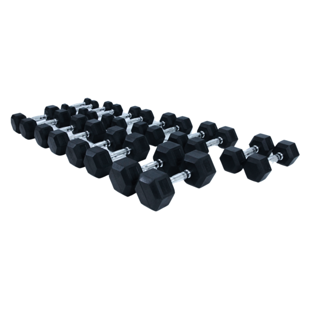 Crossmaxx® SUPERSET - Crossmaxx® Hexagon dumbbells 2,5 to 20kg (180kg total)