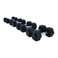Crossmaxx® SUPERSET - Crossmaxx® Hexagon dumbbells 12,5 to 20kg (130kg total)