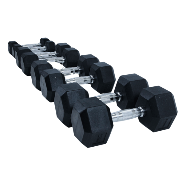 Crossmaxx® SUPERSET - Crossmaxx® Hexagon dumbbells 22,5 to 30kg (210kg total)