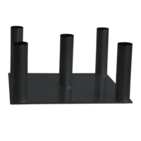 LMX.® OVERIG LMX1025 LMX.® Vertical bar rack 5pcs. For 50mm bars  - DEMO