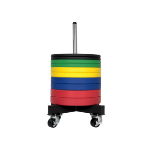 LMX1032 Crossmaxx® bumper plate stacker on wheels