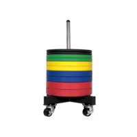 Crossmaxx® OVERIG Crossmaxx® bumper plate stacker on wheels - SHOWROOM MODEL