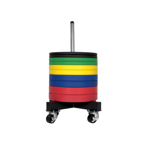 Crossmaxx® OVERIG Crossmaxx® bumper plate stacker on wheels - SHOWROOM MODEL