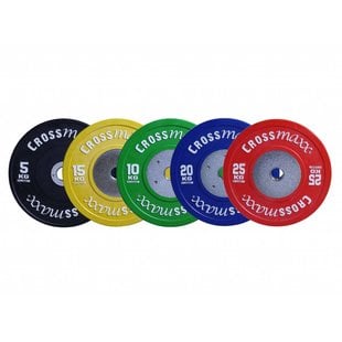 LMX85C Crossmaxx® Comp. bumper plate 50mm - coloured (10 - 25kg)