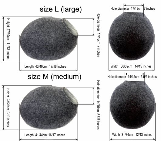 Kattenhuis van zuiver scheerwol