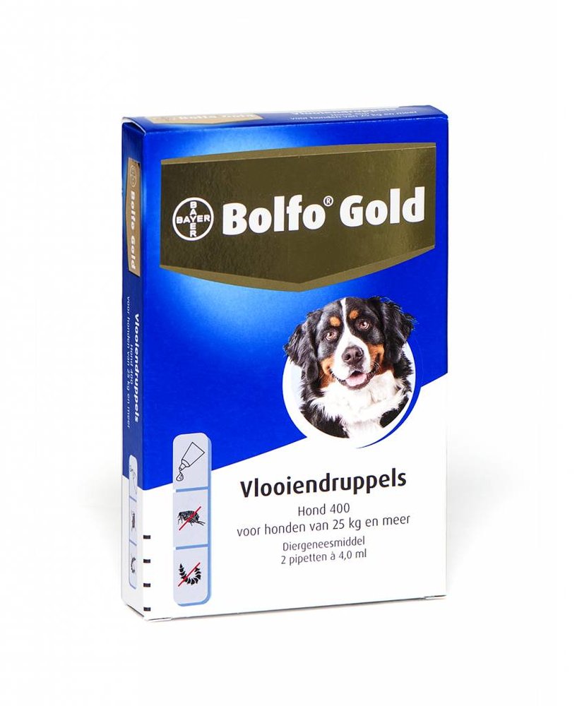 Bolfo Bolfo Gold hond 400 (2 pipet) Bolfo Bolfo Gold hond 400 (2 pipet)