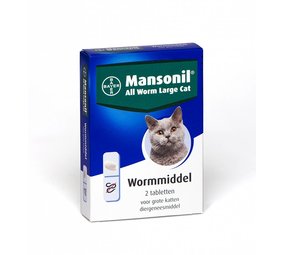 Mansonil Mansonil All Worm Large Cat 2 Tabletten Mansonil Mansonil All Worm Large Cat 2 Tabletten