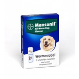 Mansonil Mansonil All Worm Dog Flavour 2 Tabletten Mansonil Mansonil All Worm Dog Flavour 2 Tabletten