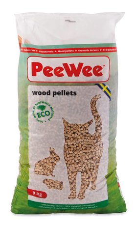 PeeWee PeeWee kattenbakkorrels 9kg. PeeWee PeeWee kattenbakkorrels 9kg.