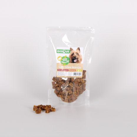 Discus Discus Naturals Soft Bites Konijn 100gram Discus Discus Naturals Soft Bites Konijn 100gram