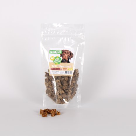 Discus Discus Naturals Soft Bites Rund 100gram Discus Discus Naturals Soft Bites Rund 100gram