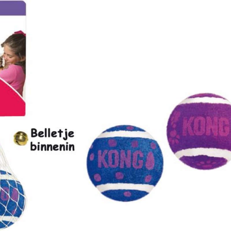 KONG Tennis Balls with Bells dierportiek