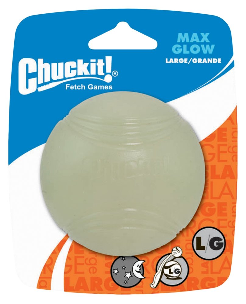 Chuckit Chuckit! Max Glow, glow in the dark hondenspeelbal Chuckit Chuckit! Max Glow, glow in the dark hondenspeelbal