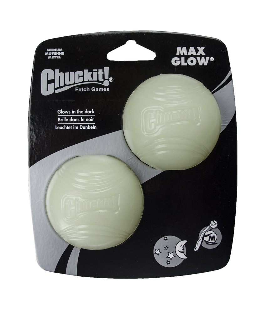 Chuckit Chuckit! Max Glow Medium, glow in the dark hondenspeelbal Chuckit Chuckit! Max Glow Medium, glow in the dark hondenspeelbal