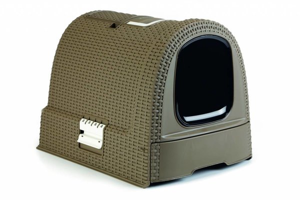 Curver Degelijke kattenbak van het bekende Curver gevlochten kunststof Curver Degelijke kattenbak van het bekende Curver gevlochten kunststof