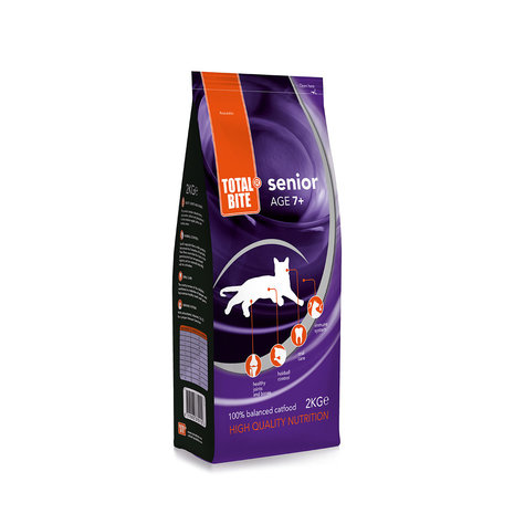 Total Bite Cat Senior 2kg, voor de oudere kat Total Bite Cat Senior 2kg, voor de oudere kat