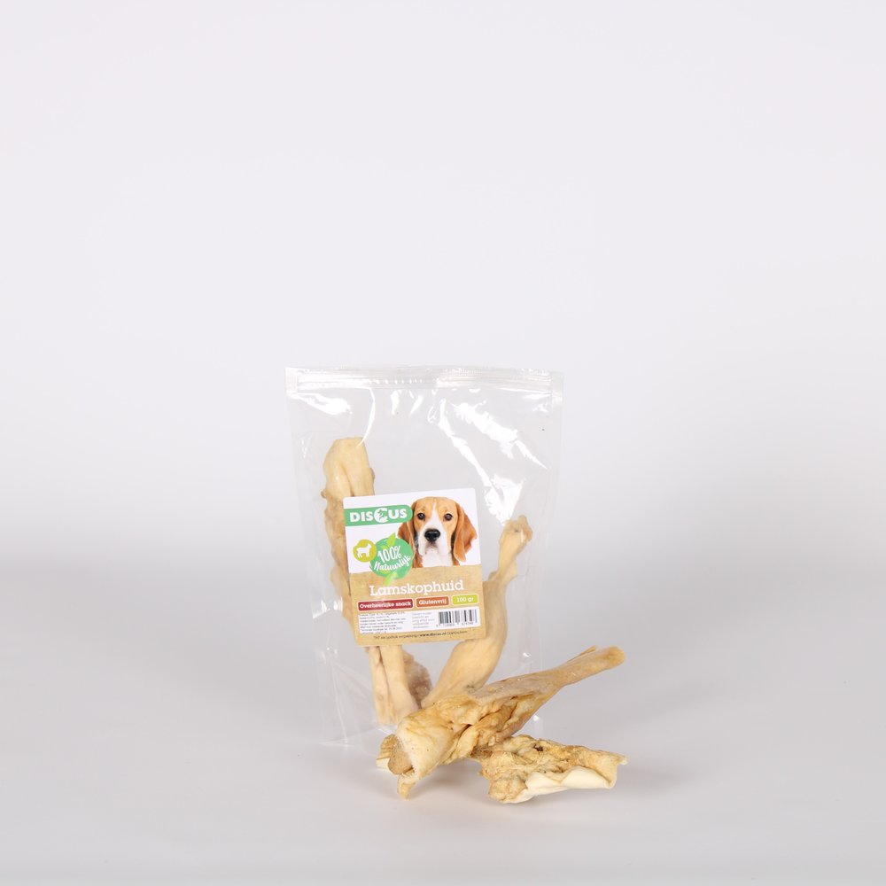 Discus Discus Naturals Lamskophuid 100gr Discus Discus Naturals Lamskophuid 100gr