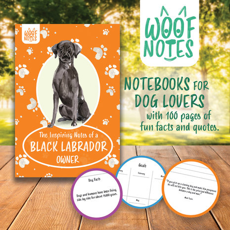 Woof Notes Black Labrador Notitieboekje Woof Notes Black Labrador Notitieboekje