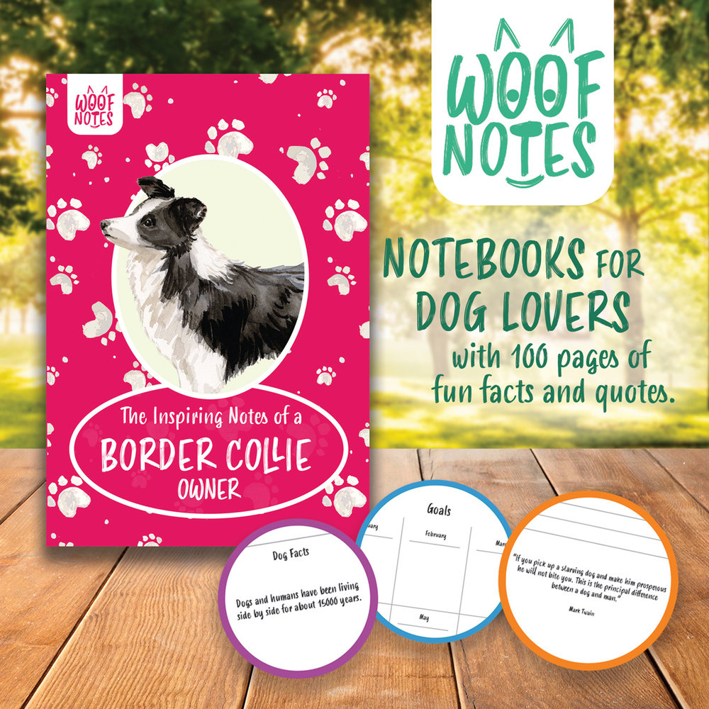 Woof Notes Border Collie Notitieboekje