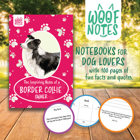 Woof Notes Border Collie Notitieboekje