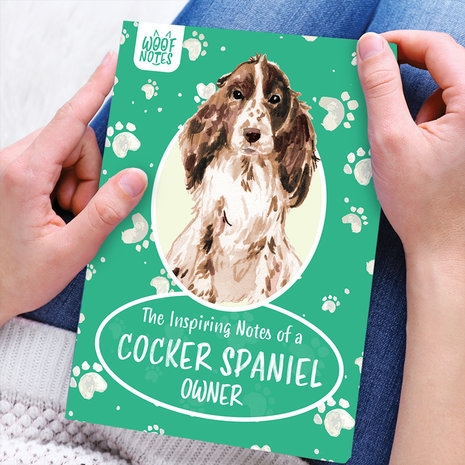 Woof Notes Cocker Spaniel Notitieboekje Woof Notes Cocker Spaniel Notitieboekje