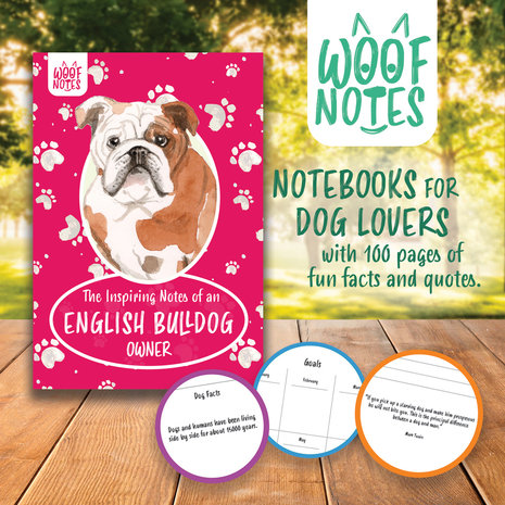 Woof Notes English Bulldog Notitieboekje Woof Notes English Bulldog Notitieboekje