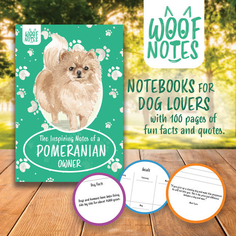 Woof Notes Pomeranian Notitieboekje Woof Notes Pomeranian Notitieboekje