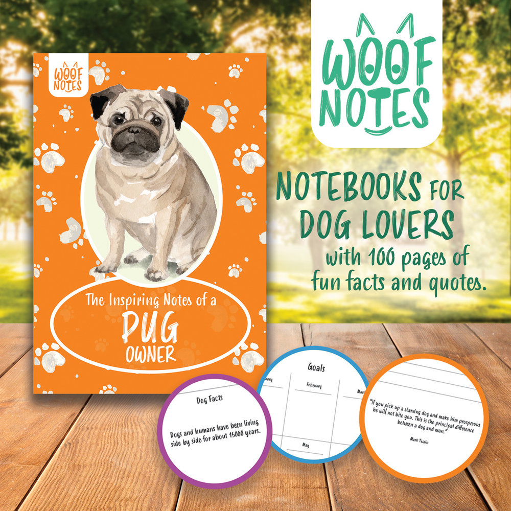 Woof Notes Pug Notitieboekje Woof Notes Pug Notitieboekje
