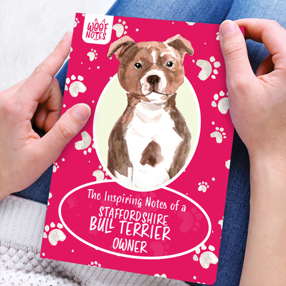 Woof Notes Shaffordshire Bull Terrier Notitieboekje Woof Notes Shaffordshire Bull Terrier Notitieboekje