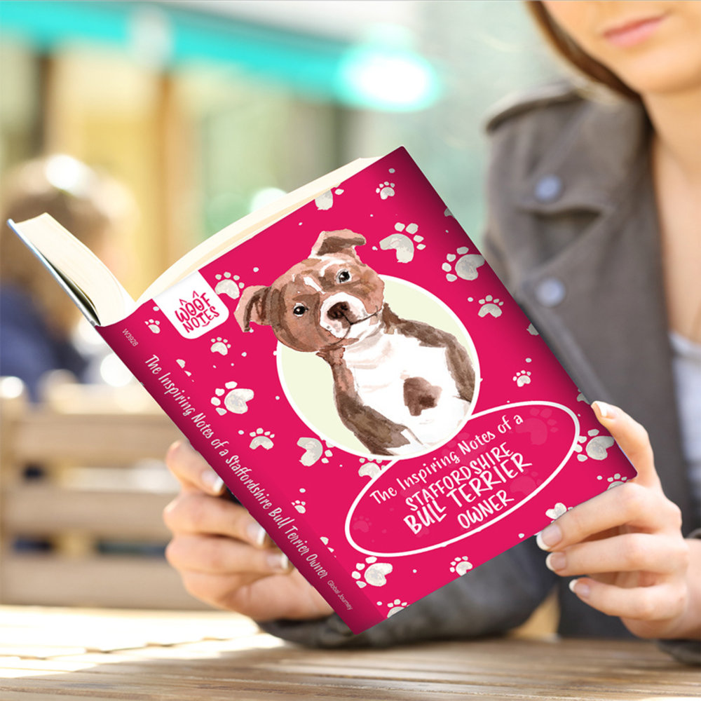 Woof Notes Shaffordshire Bull Terrier Notitieboekje Woof Notes Shaffordshire Bull Terrier Notitieboekje