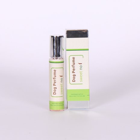 Dierportiek Dog Perfume sweet number 1, een heerlijk lang geurend hondenparfum